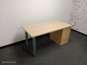 Maple Desk With Drawers 1400mm x 700mm