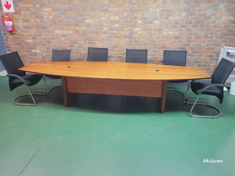 Cherry Veneer Boardroom Table 3600mm x 1200mm - Image 3
