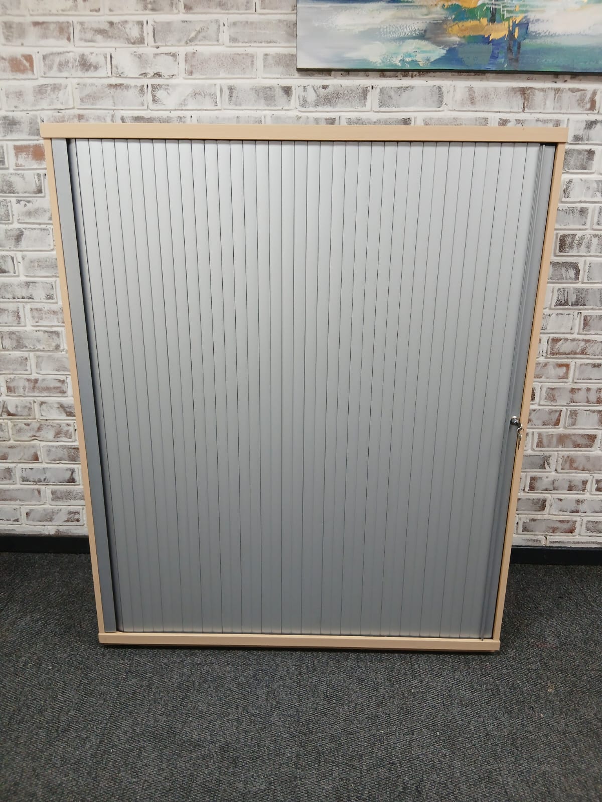 Maple Roller Door Cabinet 1500mmH x 1200mm x 500mmD - Image 4