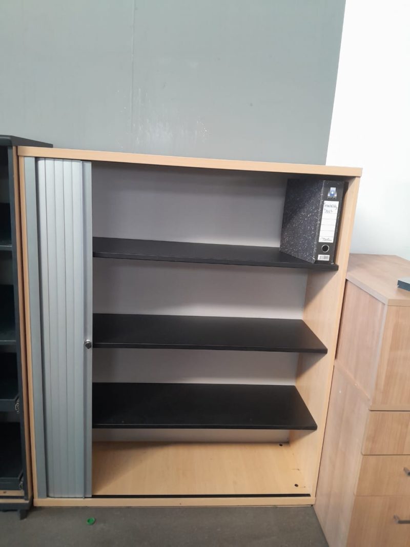 Maple Roller Door Cabinet 1500mmH x 1200mm x 500mmD