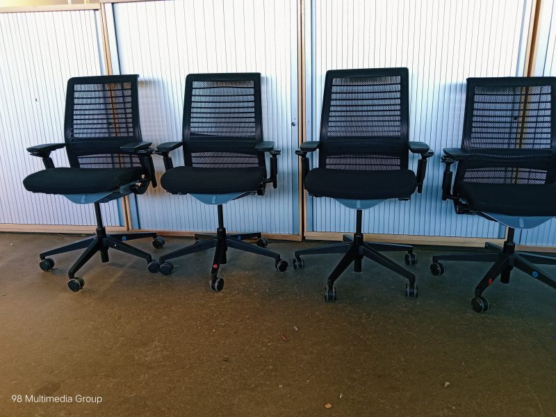 Ergo Black Mesh Chairs - Image 3