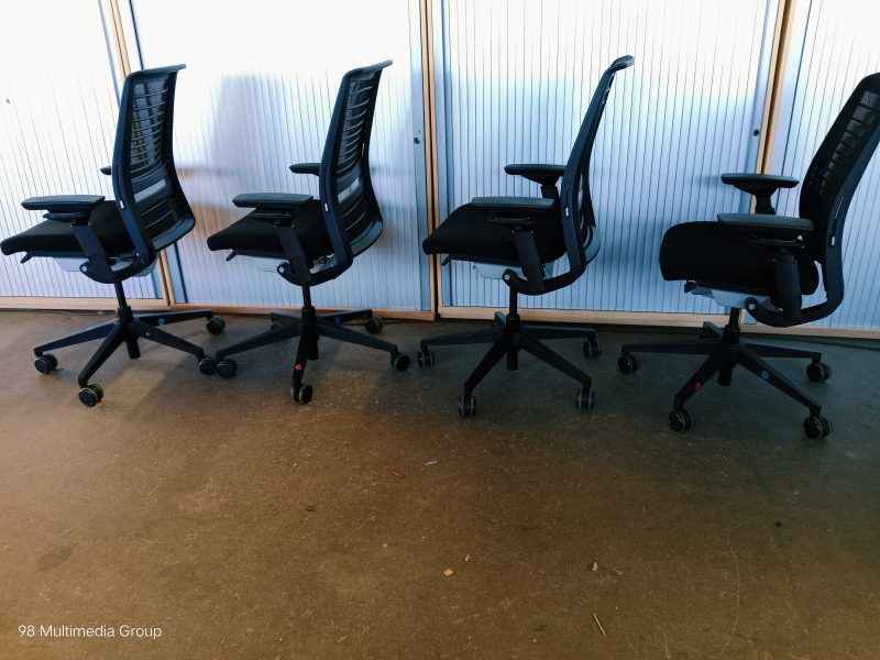 Ergo Black Mesh Chairs - Image 2
