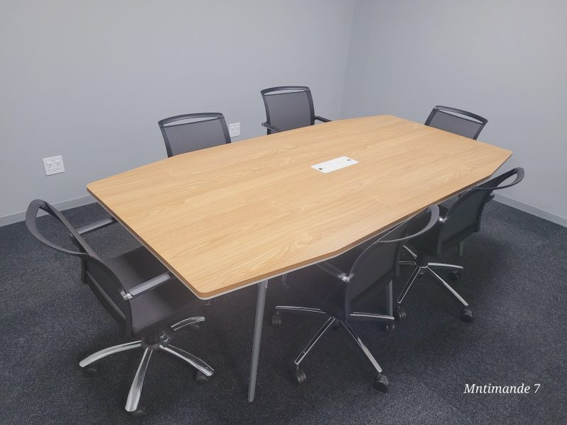 LS-HT66T Oak Boardroom Table 2400mm x 1200mm x 750mm - Image 4