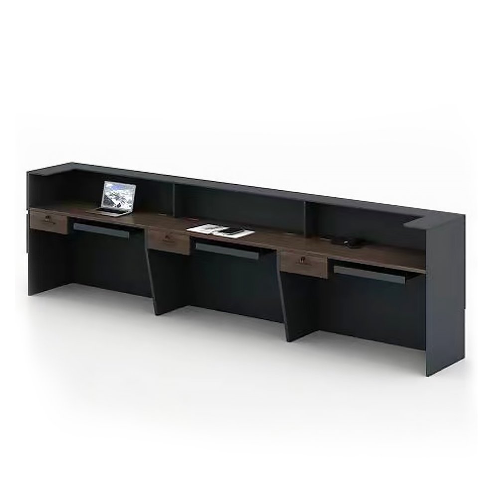 S-300 Dark Brown Reception Unit 2000mm x 620mm x 1150mmH - Image 2