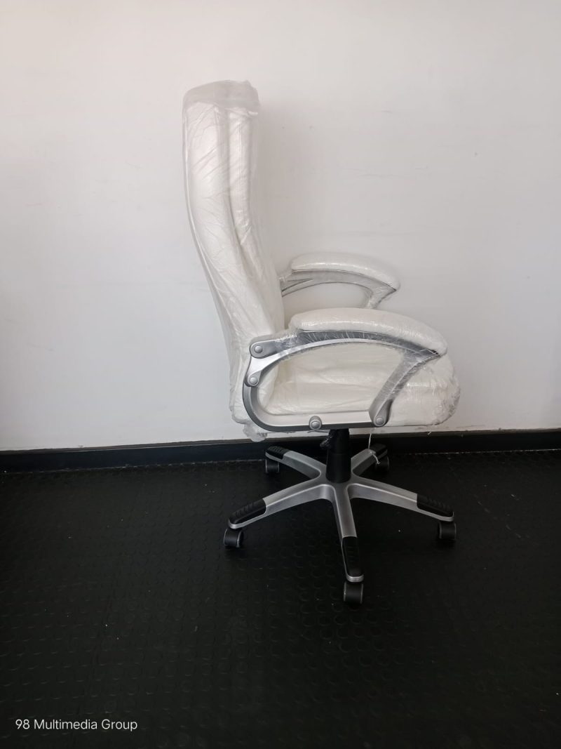 51-H White High Back Chair - Image 6