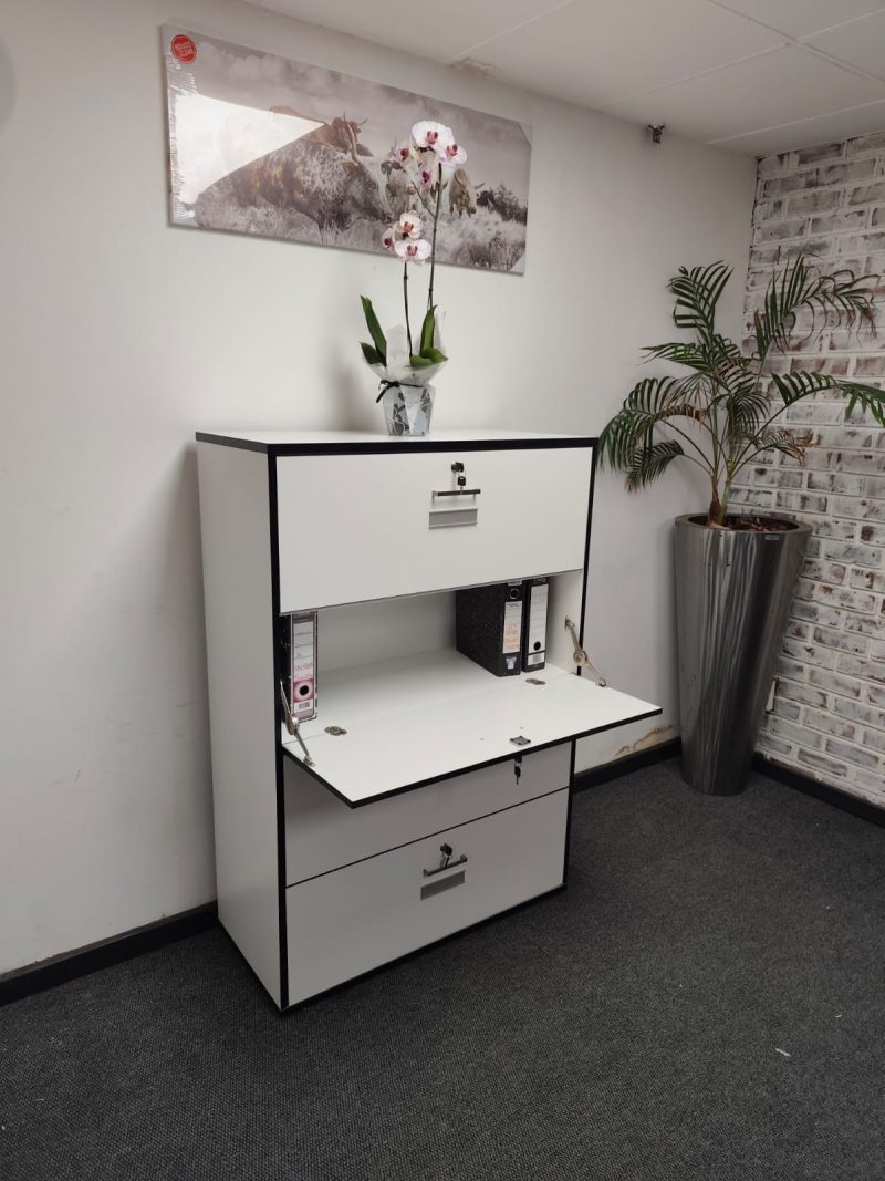 White Bookcase 1450mmH x 1000mm x 450mmD - Image 5