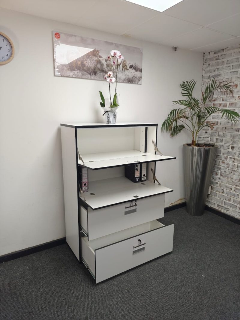 White Bookcase 1450mmH x 1000mm x 450mmD - Image 2