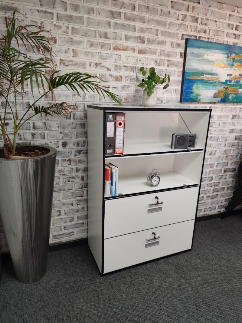 White Bookcase 1450mmH x 1000mm x 450mmD - Image 9