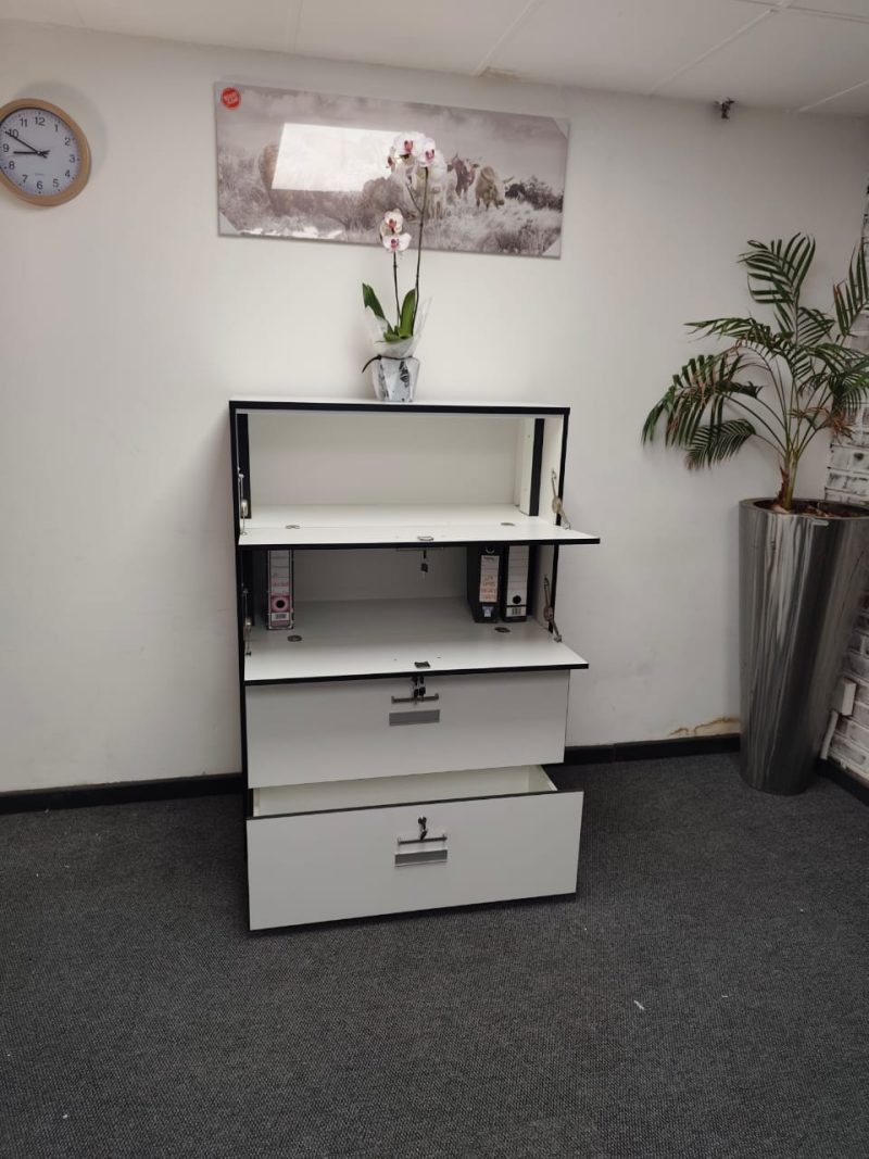 White Bookcase 1450mmH x 1000mm x 450mmD - Image 8