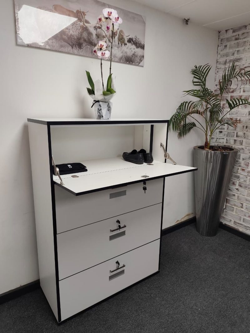 White Bookcase 1450mmH x 1000mm x 450mmD - Image 4