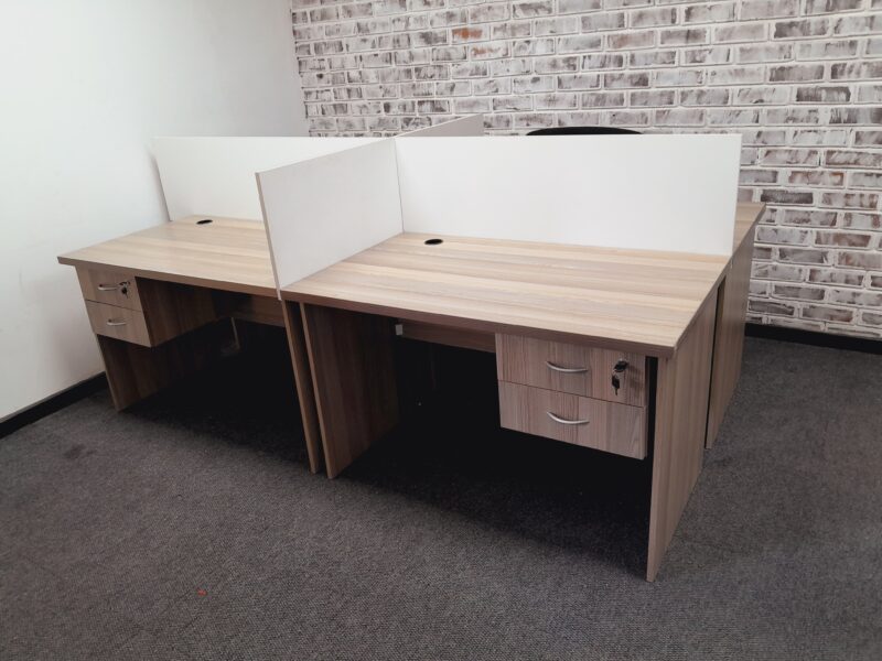 Four Way Cluster Desk 2400mm x 1500mm - Image 2
