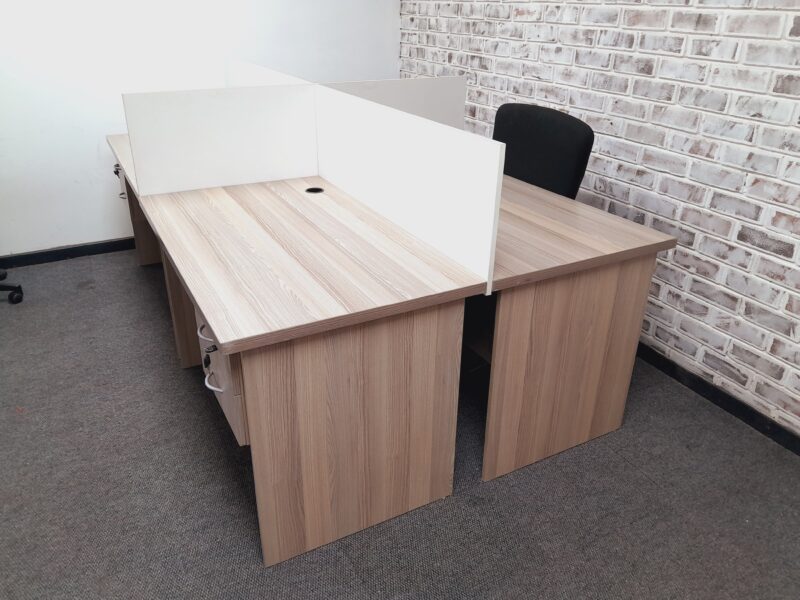 Four Way Cluster Desk 2400mm x 1500mm - Image 3