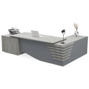 Colorado Executive Desk with Side Cabinets