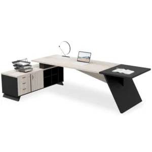 Toronto Executive Desk with Side Cabinet