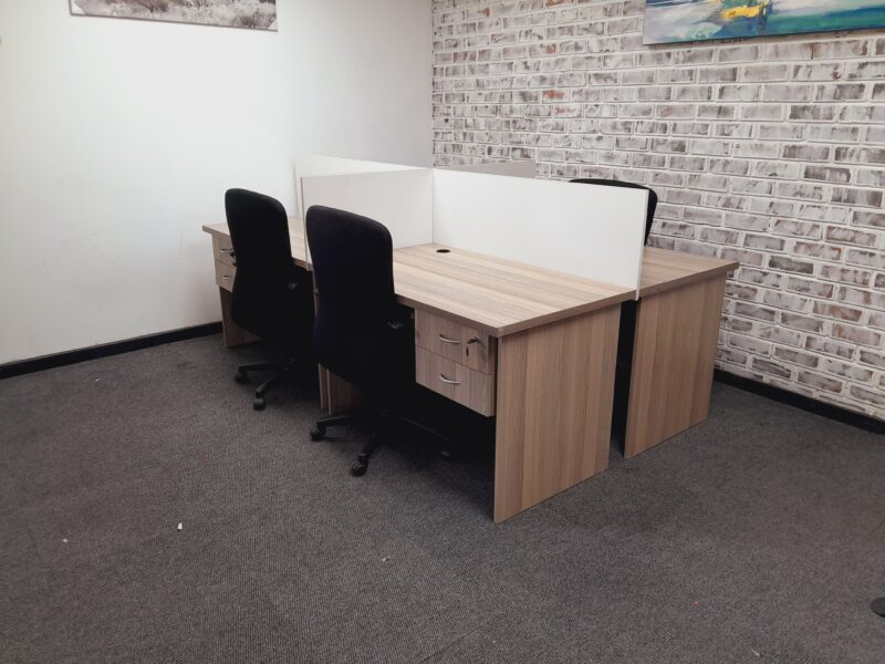 Four Way Cluster Desk 2400mm x 1500mm - Image 5