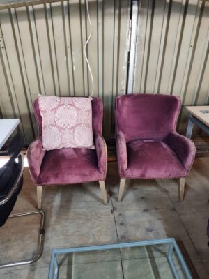 Traditional Velvet Arm Chairs