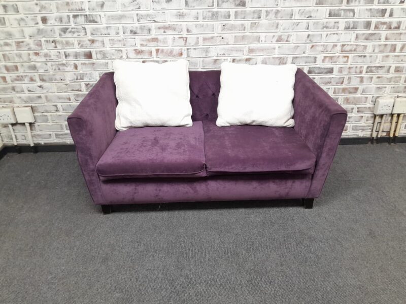 Purple Two Seater Velvet 1500mm x 900mm - Image 2