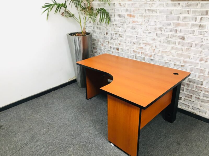 Cherry L shape Desk 1600mm x 1200mm