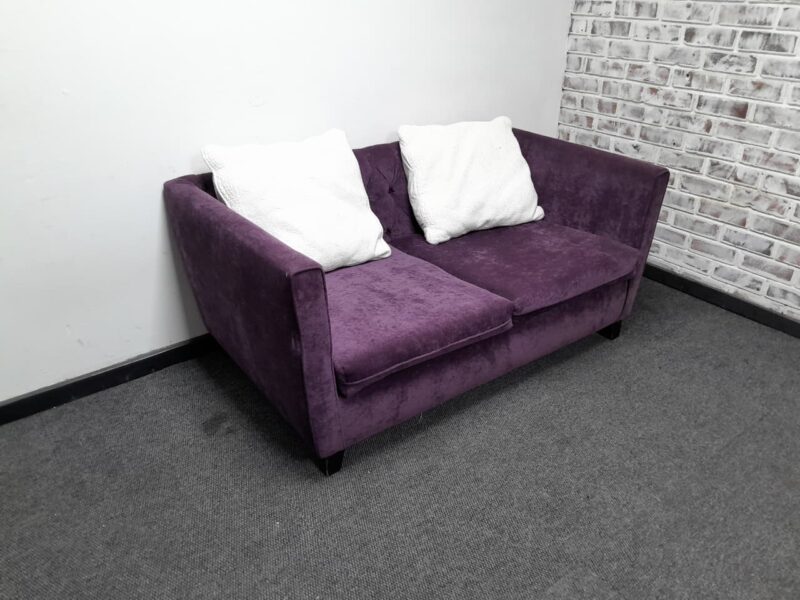 Purple Two Seater Velvet 1500mm x 900mm - Image 4