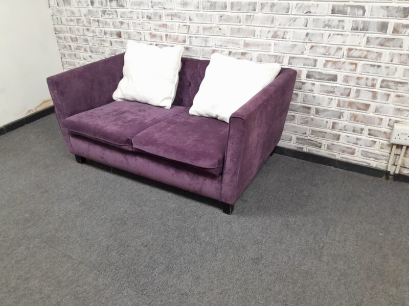 Purple Two Seater Velvet 1500mm x 900mm - Image 3