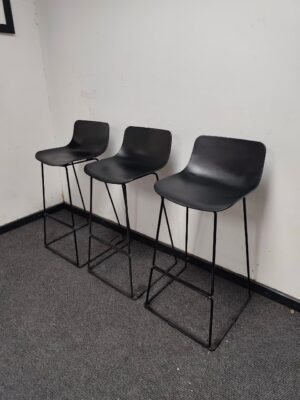 Verga Black Bar Stool