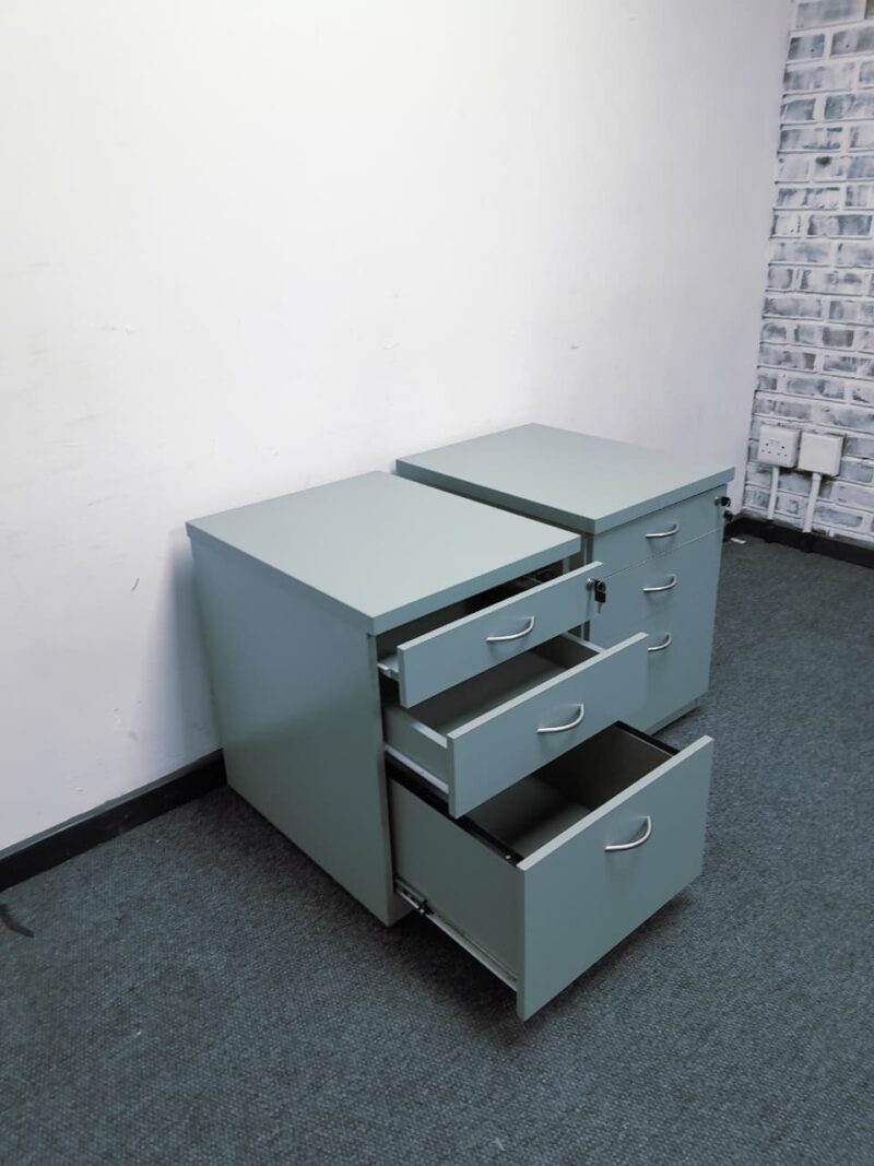 Dark Green Mobile Pedestal