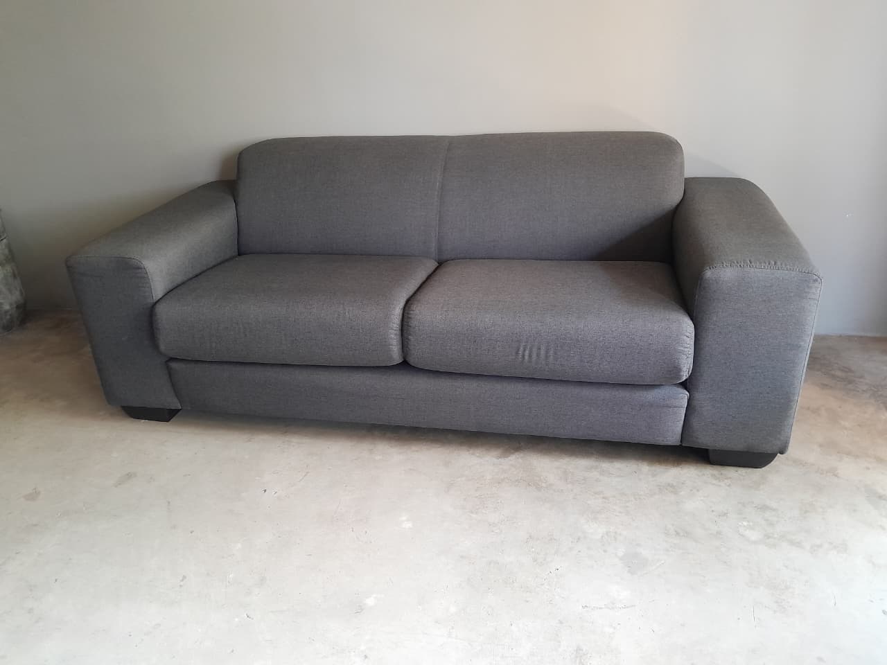 Dark Grey Two Seater Couch 2100mm ( Fabric) - Image 2
