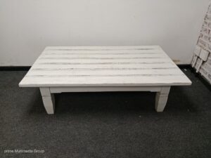 White Reclaimed Wood Coffee Table 1600mm x 1000mm x 450mm