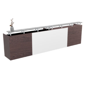 Omega Reception Counter 3600 x 700mm x 10mm Tempered Glass