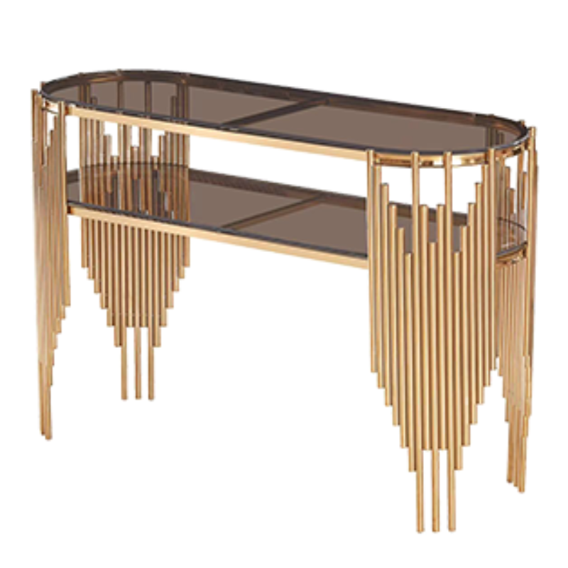 Aurelia Luxe Gold Console Table - Image 3