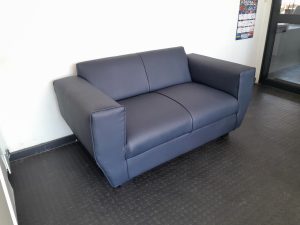 No Two Re-Upholsted  Leather Chouch