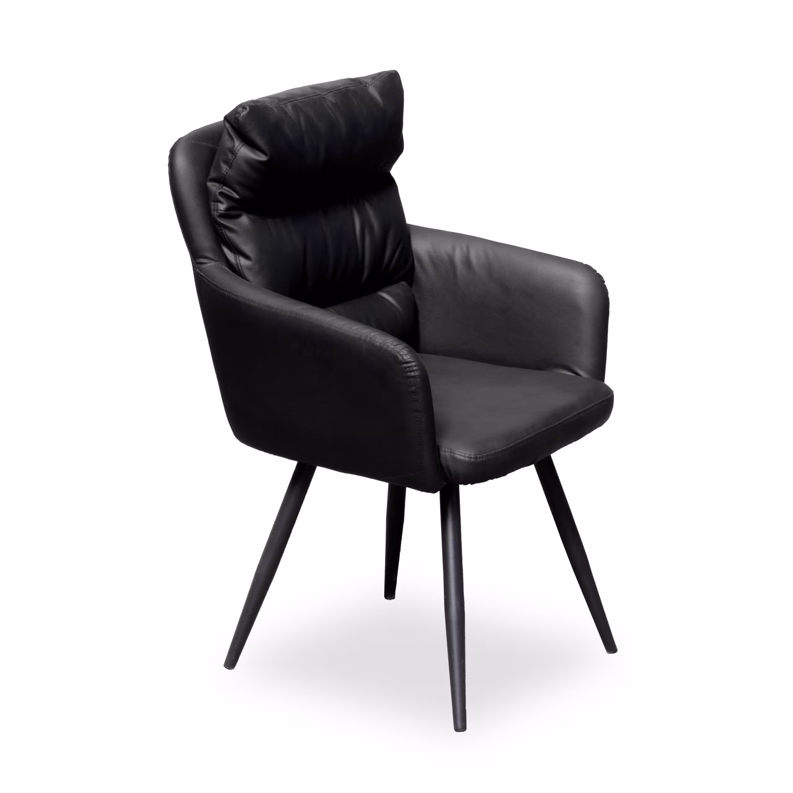 Elara Modern Armchair (Black) - Image 3