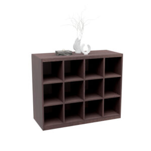 Open Pigeonhole 12-Compartment 1000x1264x400 in any Standard Melamine Colour
