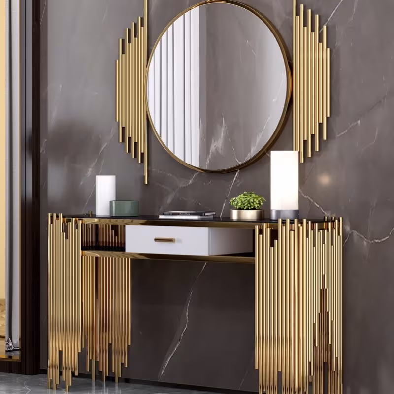 Luxury Vertical Accent Wall Mirror