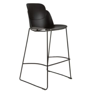 Aspen Barstool 760mmH, Black, Silver or White Frame