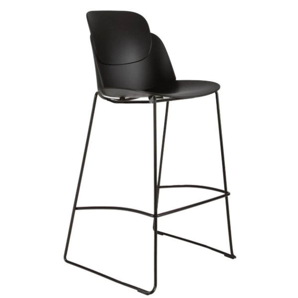 Aspen Barstool 760mmH, Black, Silver or White Frame