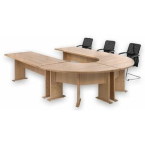 Modular U-Shaped Boardroom Table