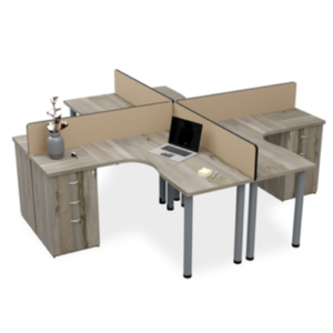 Nova Cluster Desk in any Standard Melamine Colour