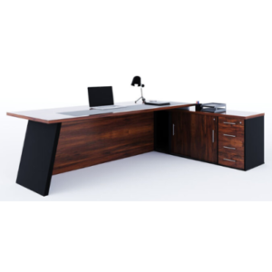 Denzel Executive Desk 2000×900, Sliding Door Pedenza 2000×565 in any Standard Melamine Colour
