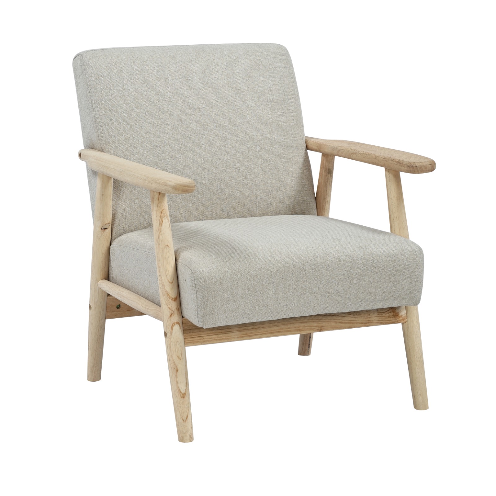 Urban Leisure Chair Oak With Wood Arm Rest