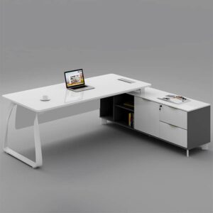 Moon L-Shaped Desk Gloss 1800mm x 1600mm