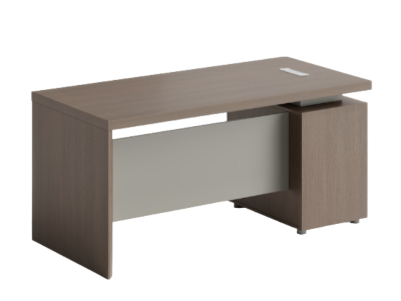 Orbit Office Desk 1400 x 700 x 750mm – Almond Grey - Image 2