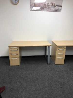 Maple desk with drawer 1200mm x 750mm