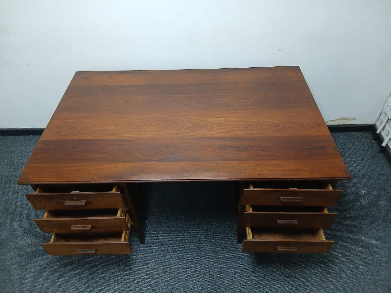 Vintage Desk With Drawers 1700mm x 1060mm - Image 3