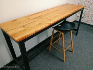 Pine Bar Table 2100mm x 600mm x 990mmH