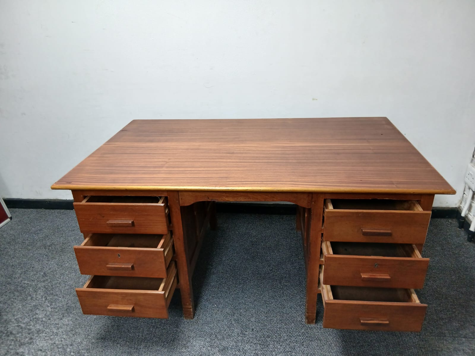 Vintage Desk With Drawers 1700mm x 1060mm - Image 7