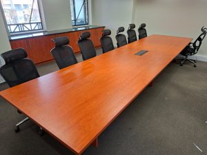 Windsor Cherry Boardroom Table 5200mm x 1300mm (16 seater)