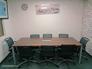 Wallnut boardroom table 2400mm x 1000mm