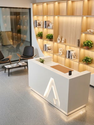 Charlotte Reception Desk 1800mm x 600mm x 1100mm
