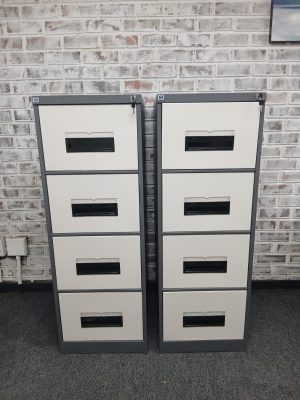 Grey & White Cabinet